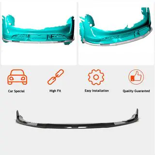 Front bumper lip (voor 2019-2024 Turbo S, carbon) foto 2