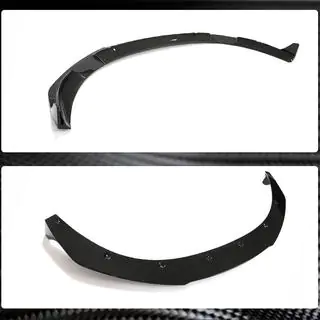 Front bumper lip (voor 2019-2024 Turbo S, carbon) foto 4