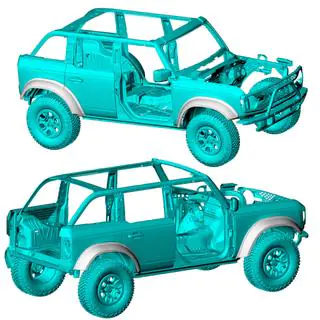 Spatbordverbreders (Carbon) Ford Bronco 2021– foto 2