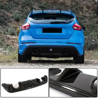 Achterbumper diffuser (voor RS 2015-2017, Carbon) foto 1