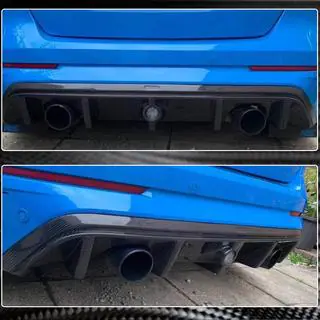 Achterbumper diffuser (voor RS 2015-2017, Carbon) foto 3