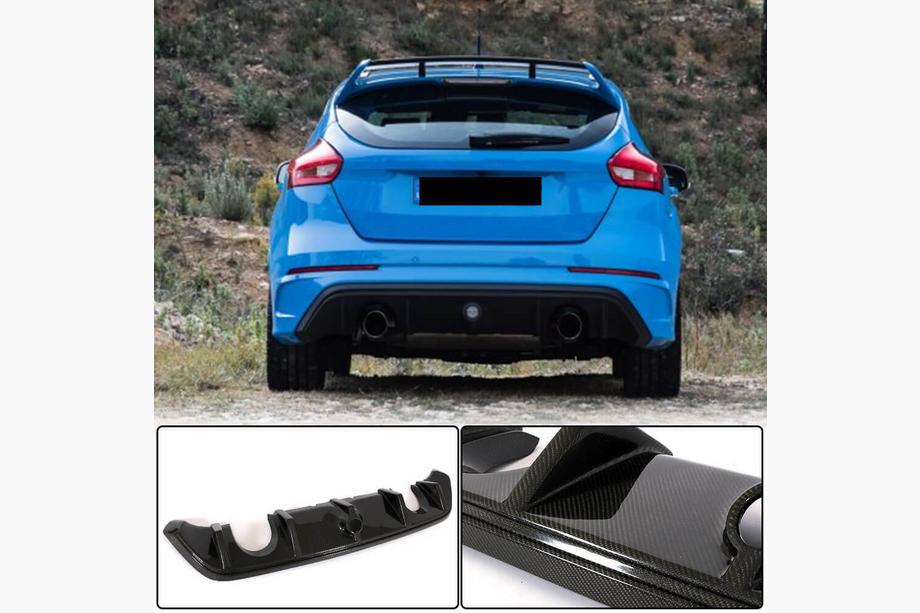 Ford Focus III 2011–2017 Achterbumper diffuser (voor RS 2015-2017, Carbon) Image