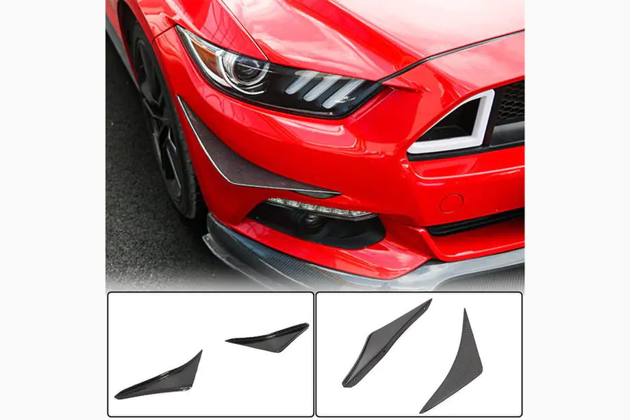 Ford Mustang 2015–2023 Frontbumper lip (2015-2017, carbon) Image