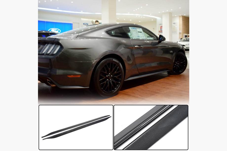Ford Mustang 2015–2023 Sideskirts V1 (Carbon) Image