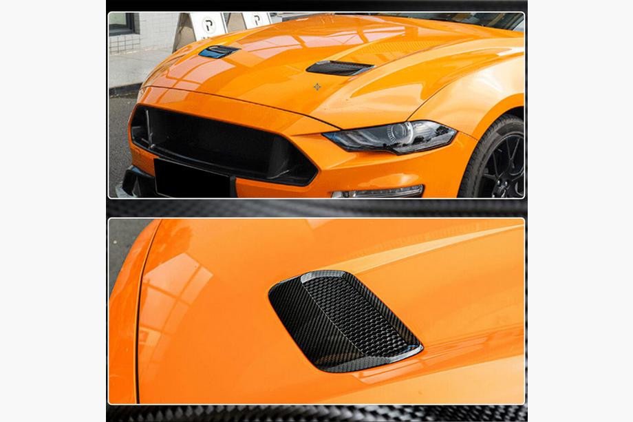 Ford Mustang 2015–2023 Motorkap sierlijsten (2018-2023, carbon) Foto 3
