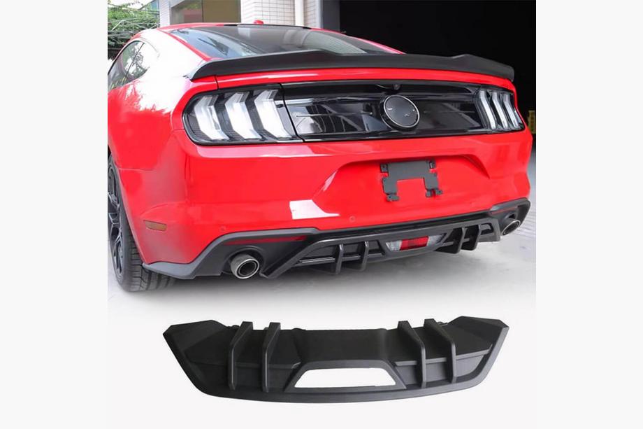 Ford Mustang 2015–2023 Achterbumper diffuser (2018-2023, kunststof) Image