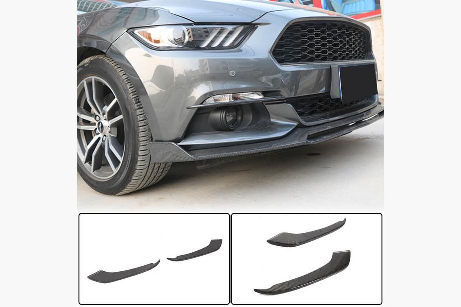 Ford Mustang 2015–2023 Mistlamp afdekkappen V1 (2015-2017, Carbon) Foto 1