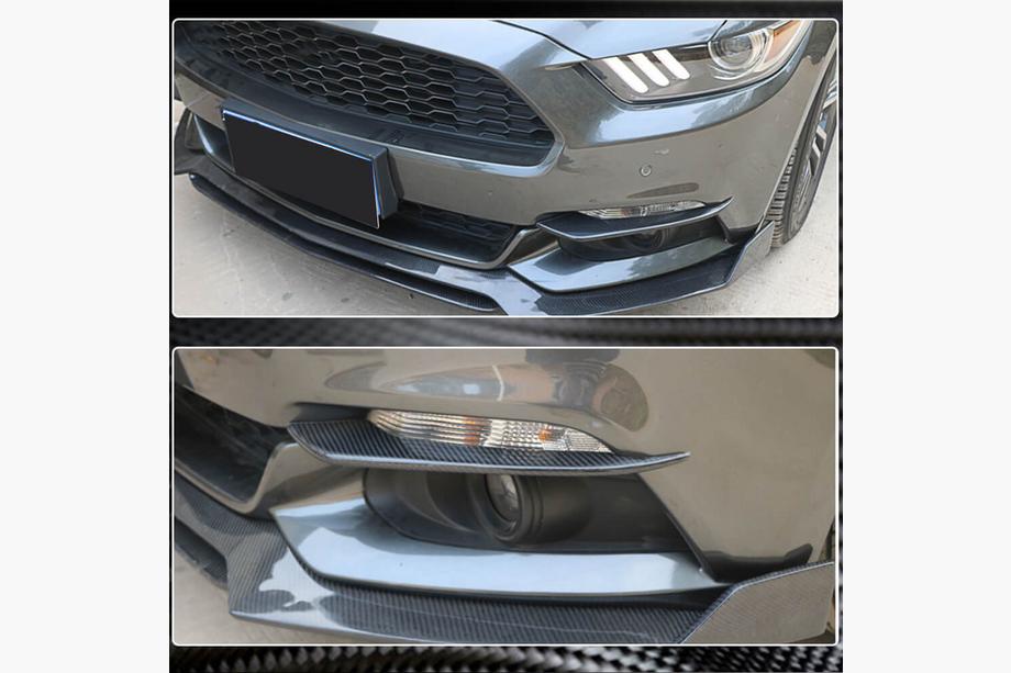 Ford Mustang 2015–2023 Mistlamp afdekkappen V1 (2015-2017, Carbon) Foto 3