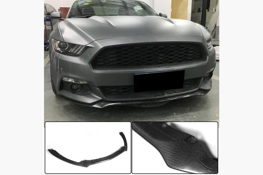 Ford Mustang 2015–2023 Voorbumper lipspoiler Lip (2015-2017, carbon) Image