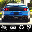 Ford Mustang 2015–2023 Achterbumper diffuser V1 (2015-2017, Carbon) foto 2