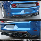 Ford Mustang 2015–2023 Achterbumper diffuser V2 (2015-2017, Carbon) foto 3