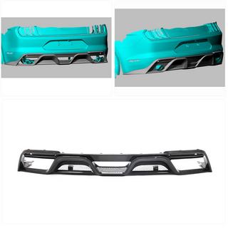 Achterbumper diffuser V2 (2018-2021, Carbon) foto 2