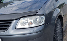Volkswagen Caddy 2004–2010 Koplampwimpers (zwart) foto 12