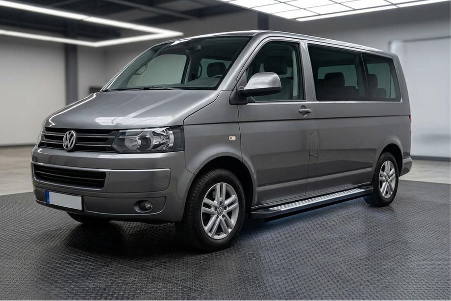 Volkswagen T5 2010–2015 Side steps X5-type LED (2 st., aluminium) Alleen voor lange wielbasis Image