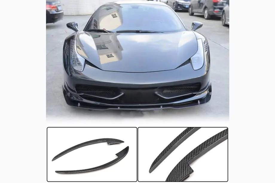 Ferrari 458 Italia 2009–2015 Frontbumper lippen V2 (2011-2013, carbon) Image