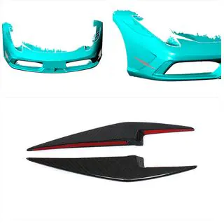 Voorbumper lip (2014-2015, carbon) foto 2