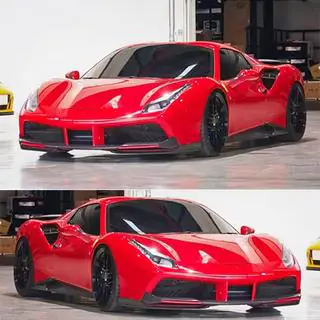 Frontbumper flaps (2015-2019, carbon) Ferrari 488 GTB 2015–2019 foto 2