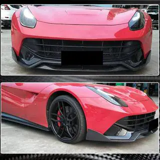 Voorbumper lip (2012-2014, Carbon) foto 3