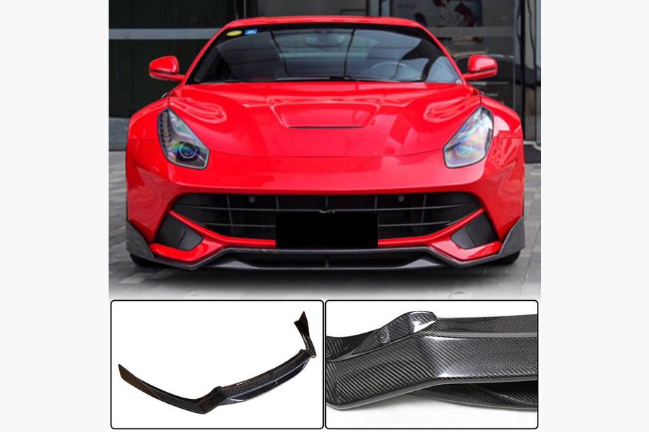 Ferrari F12 Berlinetta 2012–2017 Voorbumper lip (2012-2014, Carbon) Foto 1