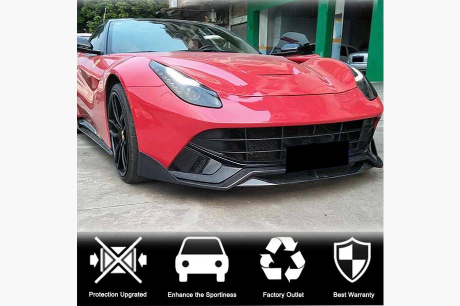 Ferrari F12 Berlinetta 2012–2017 Voorbumper lip (2012-2014, Carbon) Foto 2