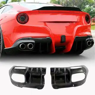 Diffuser achterbumper (2012-2014, Carbon) foto 1