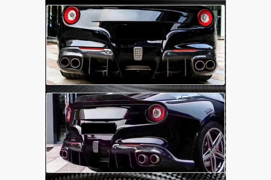 Ferrari F12 Berlinetta 2012–2017 Diffuser achterbumper (2012-2014, Carbon) Foto 4
