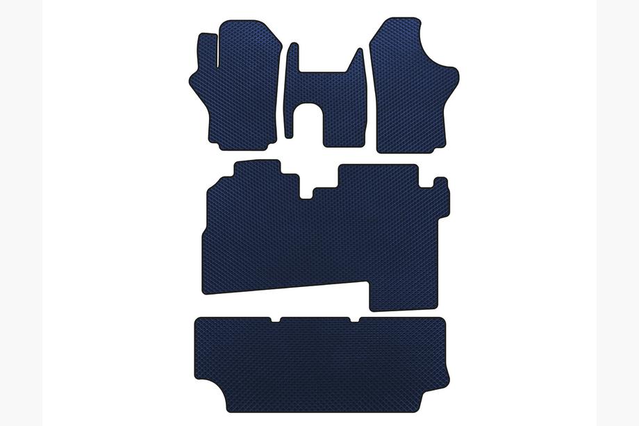 Hyundai H200, H1, Starex 1998–2007 EVA automatten (2004-2007, 3 rijen, 8-zits, Blauw) Foto 1