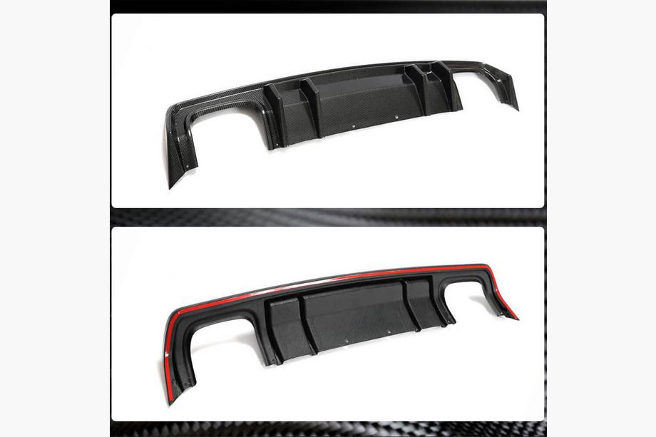 Dodge Challenger 2008–2023 Achterbumper diffuser (2015-2023, carbon) Foto 4