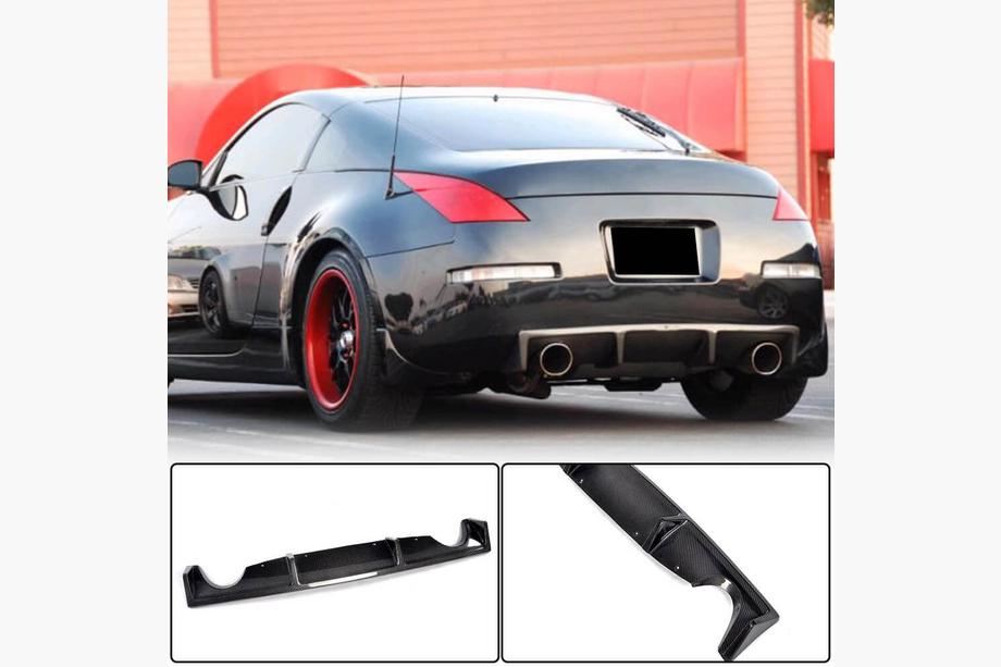 Nissan 350Z 2002–2009 Achterbumperdiffuser (2003-2009, carbon) Image