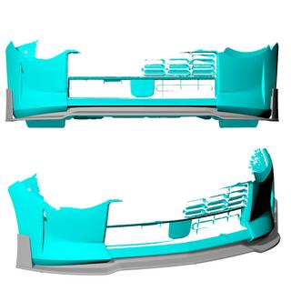 Frontbumper lip (Carbon) foto 2