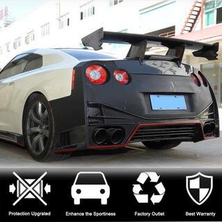 Achterbumper diffuser (2009-2015, Carbon) foto 3