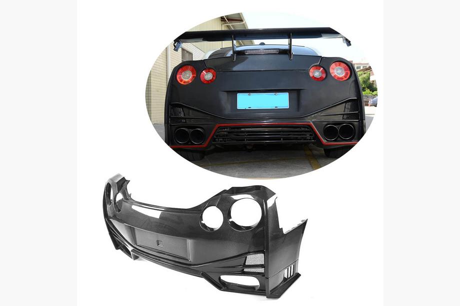 Nissan GT-R 2008–2025 Achterbumper (2009-2015, Carbon) Image