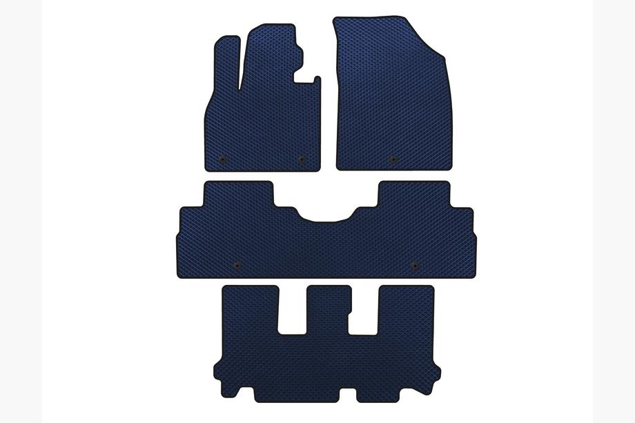 Hyundai Palisade 2018–2025 EVA automatten (3 rijen, 8-zits, blauw) Image