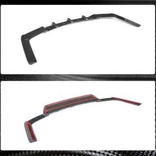 Achterbumper diffuser (voor Base 2018-2020, carbon) foto 4