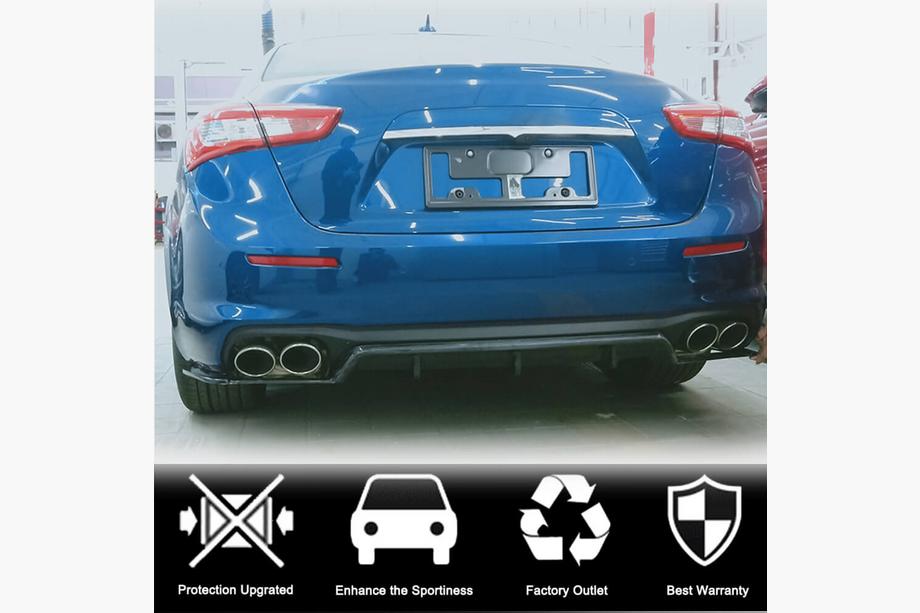 Maserati Ghibli 2013–2023 Achterbumper diffuser (voor Base 2018-2020, carbon) Foto 2
