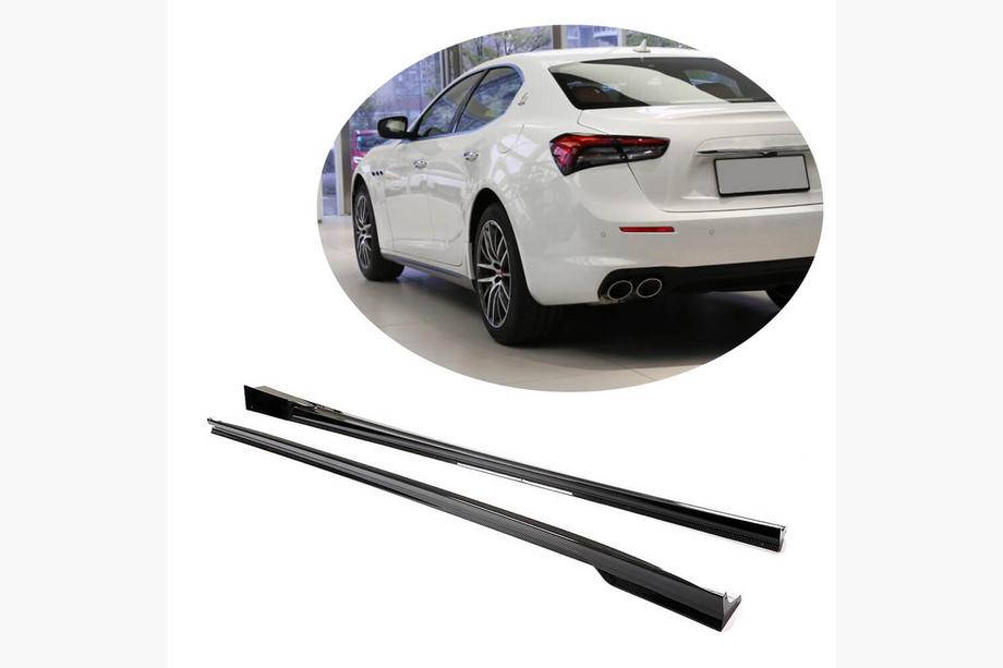 Maserati Ghibli 2013–2023 Side skirts V2 (voor Base/S/S Q4/Diesel/250 Diesel, carbon) Foto 1