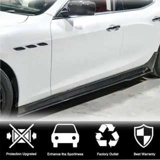 V3 side skirts (voor Base/S/S Q4/Diesel/250 Diesel, carbon) foto 2