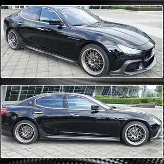 V3 side skirts (voor Base/S/S Q4/Diesel/250 Diesel, carbon) foto 4