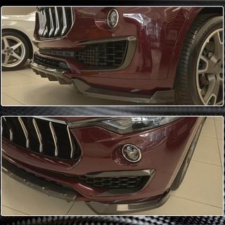 Voorbumper lip (voor Base/S, carbon) foto 4