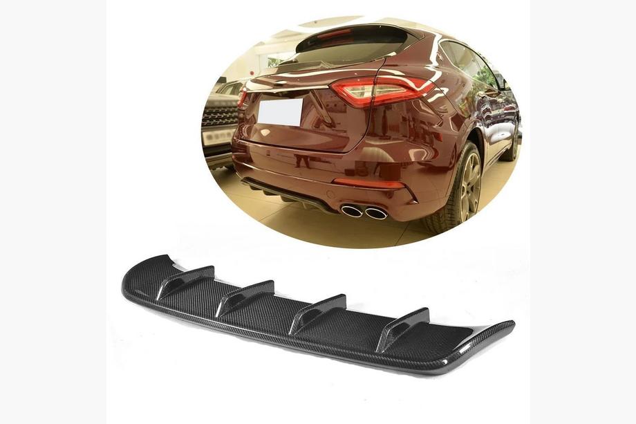 Maserati Levante 2016– Achterbumper diffuser V2 (voor Base/S, carbon) Image