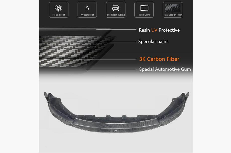 Maserati Levante 2016– Front bumper lip Lip V2 (voor Base/S, carbon) Foto 5