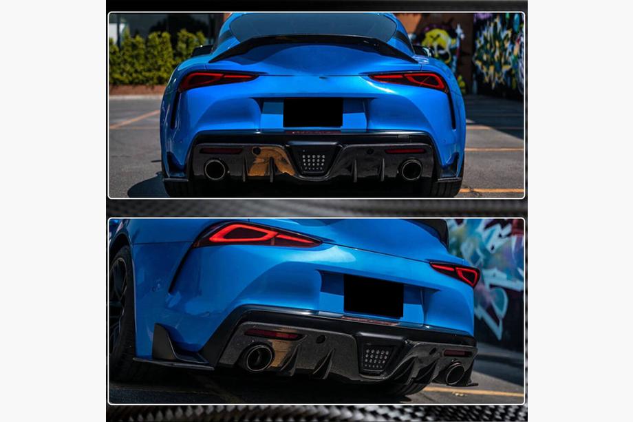 Toyota Supra 2019– Achterbumper beschermlijst (carbon) Foto 3