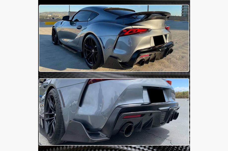 Toyota Supra 2019– Achterbumper beschermlijst (carbon) Foto 4