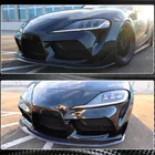 Toyota Supra 2019– Voorbumperlip Lip V1 (carbon) foto 6