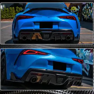 Achterbumper diffuser V1 (Carbon) foto 3