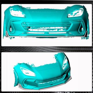 Front bumperlip Lip V1 (2021-2023, carbon) foto 3