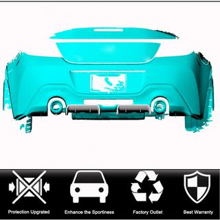 Achterbumper diffuser V1 (2021-2023, Carbon) foto 2
