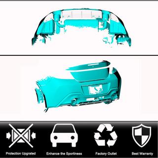 Achterbumper diffuser V2 (2021-2023, carbon) foto 2
