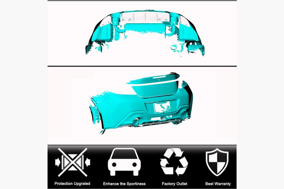 Subaru BRZ 2021– Achterbumper diffuser V2 (2021-2023, carbon) Foto 2