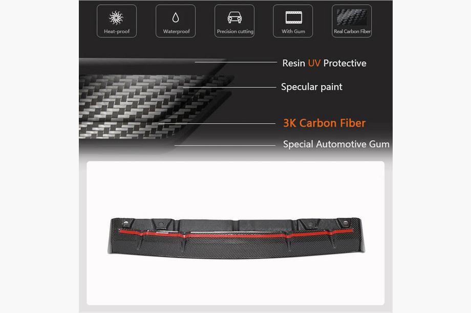Subaru BRZ 2021– Achterbumper diffuser V2 (2021-2023, carbon) Foto 3